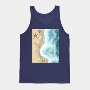 SHELLS ON THE BEACH Tank Top